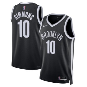 Camiseta Hombre NBA Brooklyn Nets Ben Simmons 10 2022-23 Nike Icon Edition Negro Swingman